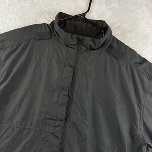 5.11 Tactical Jacket Mens Large Black Big Horn Fleece Lined Mic Loops Pockets